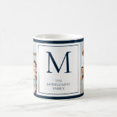 Foto Monogramm Anfangsname Coffee Tasse (Mittel)
