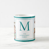 Foto Monogramm Anfangsname Coffee Tasse (Mittel)