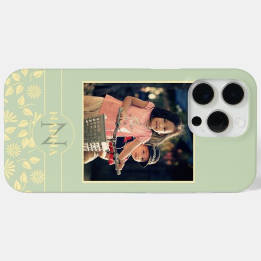 Foto-Monogramm-Bezeichnung für benutzerdefinierte  Case-Mate iPhone Hülle (Rückseite (Horizontal))