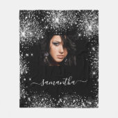 Foto-Monogramm für Glitzer Fleecedecke (Vorderseite)