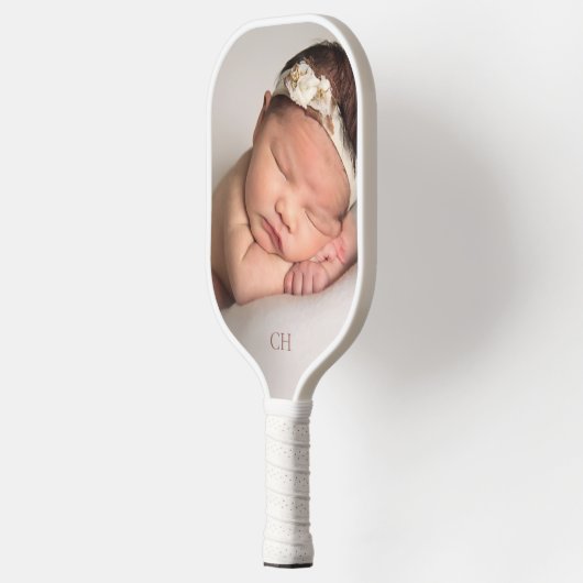 Foto-Monogramm hinzufügen Pickleball Schläger (Links)