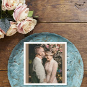 Foto Monogramm Hochzeit hinzufügen Serviette