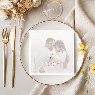 Foto Monogramm Hochzeit Serviette