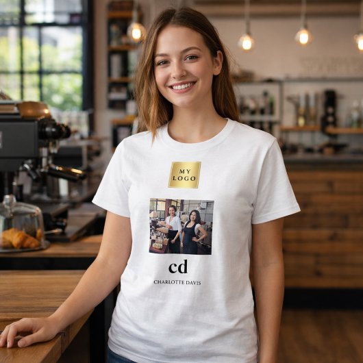 Foto-Monogramm-Logo T-Shirt