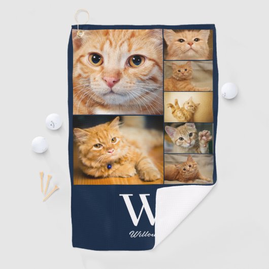 Foto Monogramm Name Golfhandtuch (Insitu)