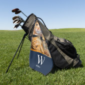 Foto Monogramm Name Golfhandtuch (Gras)