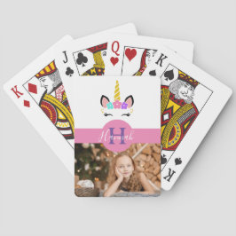Foto-Monogramm-Röhrchen Spielkarten