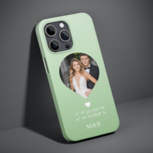 Foto-Monogramm Romantisches Herz Koordinaten Moder Case-Mate iPhone 14 Hülle