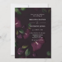 FOTO Moody Lila Bloom Grunge Wedding