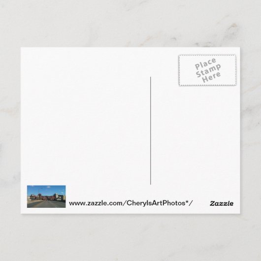 Foto Morgantown WV der Skylinepostkarten Postkarte (Rückseite)