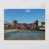 Foto Morgantown WV der Skylinepostkarten Postkarte (Vorderseite)
