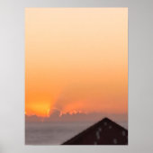 Foto morgendlicher Sonnenaufgang über dem Meerespo Poster (Vorne)