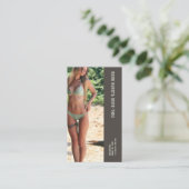 Foto Moss Bikini Barista Doppelzahl Kaffee Treuekarte (Stehend Vorderseite)