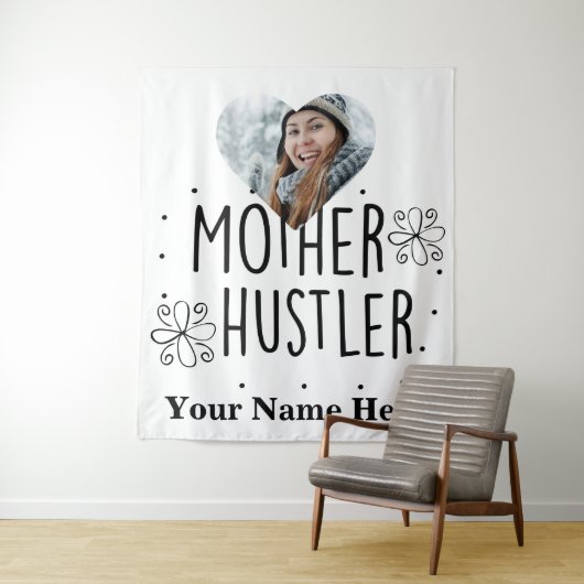 Foto Mother hustler Wandteppich (Beispiel)