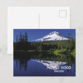 Foto Mount Hood Vulkan Oregon Postkarte (Vorne/Hinten)