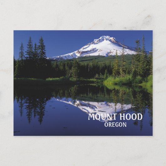 Foto Mount Hood Vulkan Oregon Postkarte (Vorderseite)