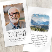 Foto Mountains Memorial Prayer Card