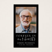 Foto Mountains Memorial Prayer Card (Vorderseite)