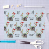 Foto "Move Over Rudolph" hinzufügen Weihnachten Seidenpapier (Handwerk)