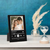 Foto Music Player Personalisiert Black Fotoplatte (Seite)