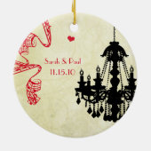 Foto Musical Black Strawberry Chandelier Keramikornament (Hinten)