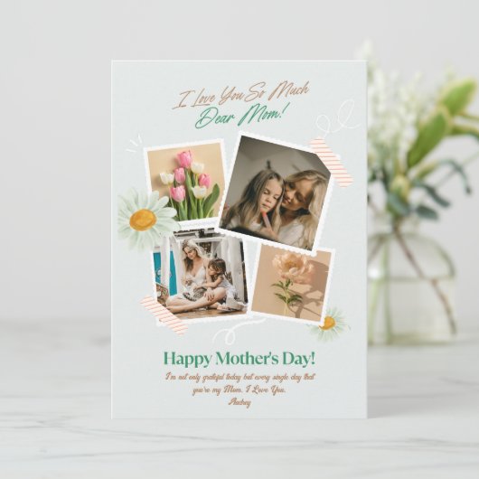 Foto Mütter Tag Liebe Sie Mama (Stehend Vorderseite)