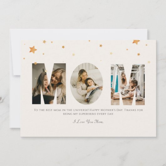 Foto Mütter Tag Liebe Sie Mama Karte (Vorderseite)