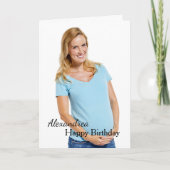 Foto Mutterschaft Schwangerschaft Mama Custom Karte (Vorderseite)