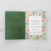 Foto-Muttertag des einfachen Frühlings Karte (Innenseite)