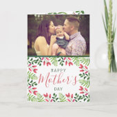 Foto-Muttertag des einfachen Frühlings Karte (Vorderseite)