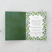 Foto-Muttertag im einfachen Frühling Karte (Innenseite)