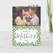 Foto-Muttertag im einfachen Frühling Karte (Vorderseite)