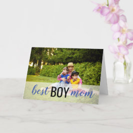 Foto-Muttertagskarte der besten jungen Mama Karte