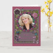 Foto Muttertagskarte Karte (Gelbe Blume)