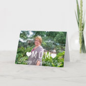 Foto Muttertagskript & Herzkarte Karte (Vorderseite)