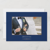 Foto nach Hochzeitsfeier Einladung (Rückseite)