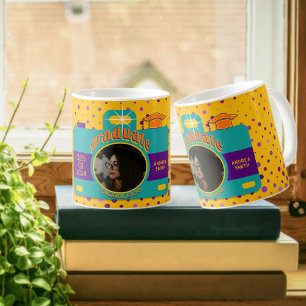 Foto nach Maß Farbenfroh Retro Vintage Kunst Kaffeetasse