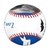 Foto-Nachricht des modernen Vatertages zum Vater Baseball (Rückseite)