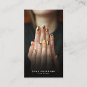 Foto Nail Artist Techniker Visitenkarte (Vorderseite)