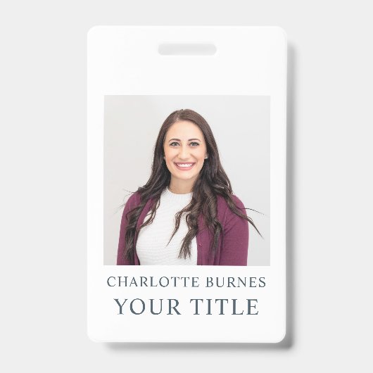 Foto Name Abzeichen Ausweis (Front)