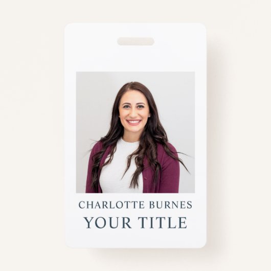 Foto Name Abzeichen Ausweis (Vorderseite)