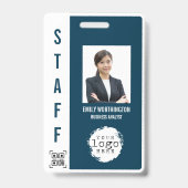 Foto Name Abzeichen QR-Code für benutzerdefinierte Ausweis (Vorderseite)