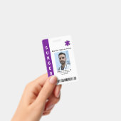 Foto, Name, Bar-Code, Logo-Abzeichen für benutzerd Ausweis (Handheld)