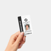 Foto, Name, Bar-Code, Logo-Abzeichen für benutzerd Ausweis (Handheld)