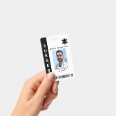 Foto, Name, Bar-Code, Logo-Abzeichen für benutzerd Ausweis (Handheld)