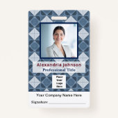 Foto Name Bar Code Logo-ID-Karte Benutzerdefiniert Ausweis (Vorderseite)