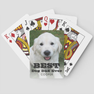 Foto Name Best Dog Vater Moderner Poker Spielkarten