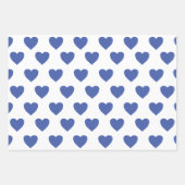 Foto Name Blue Heart Pet Geschenkpapier Set (Vorderseite 2)