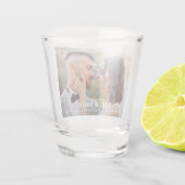 Foto Name Datum Hochzeit Schnapsglas (Rückseite)