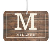 Foto-Name der benutzerdefinierten Familie Rustic W Autolufterfrischer (Rückseite)